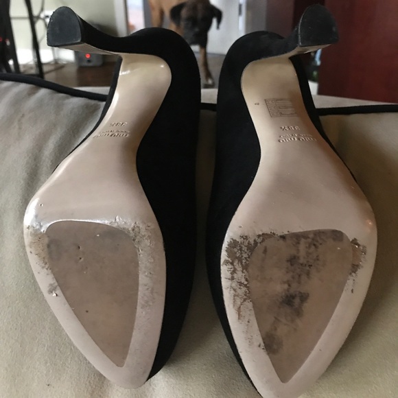 Miu Miu black suede platform pump - Picture 4 of 4